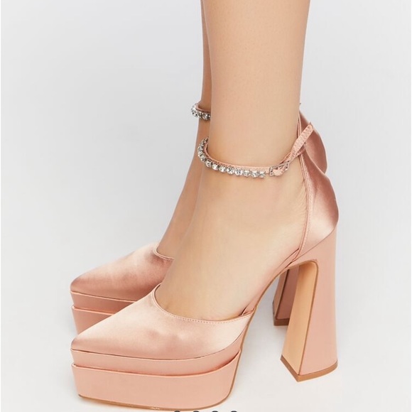 Forever 21 Faux Gem Platform Heels - Picture 4 of 4